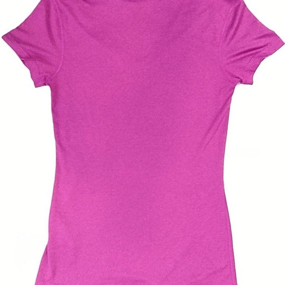 Women's Nike Dri Fit V Neck Shirt Pink XS - Picture 2 of 7